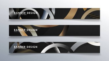 Daire arka planlı dikdörtgen bir afiş ayarlayın. nötr renk gradyanı