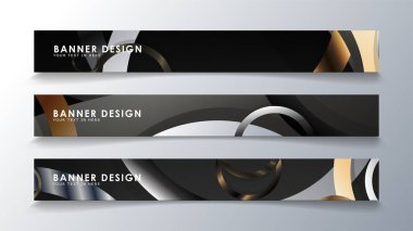 Daire arka planlı dikdörtgen bir afiş ayarlayın. nötr renk gradyanı