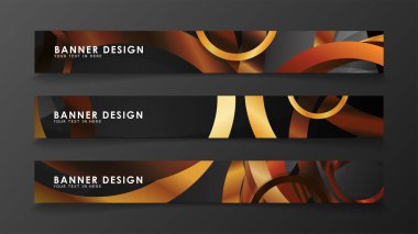 Ahşap renk kombinasyonu çevreleri ile soyut vektör afiş arka planlar ayarlayın