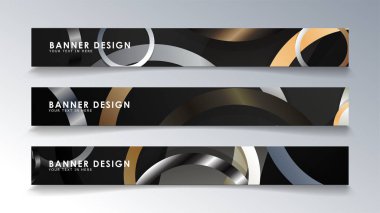 Daire arka planlı dikdörtgen bir afiş ayarlayın. nötr renk gradyanı