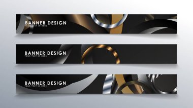 Daire arka planlı dikdörtgen bir afiş ayarlayın. nötr renk gradyanı