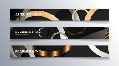 Daire arka planlı dikdörtgen bir afiş ayarlayın. nötr renk gradyanı