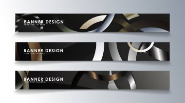 Daire arka planlı dikdörtgen bir afiş ayarlayın. nötr renk gradyanı