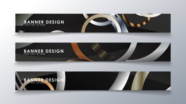 Daire arka planlı dikdörtgen bir afiş ayarlayın. nötr renk gradyanı