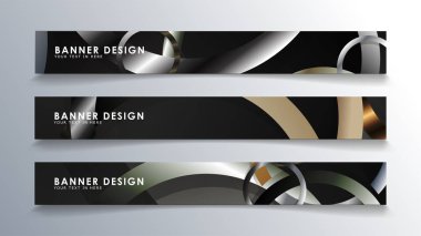 Daire arka planlı dikdörtgen bir afiş ayarlayın. nötr renk gradyanı