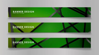 Renk degradelerinde geometrik arka planlara sahip soyut vektör afişleri