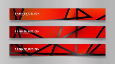 Renk degradelerinde geometrik arka planlara sahip soyut vektör afişleri