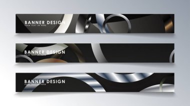 Daire arka planlı dikdörtgen bir afiş ayarlayın. nötr renk gradyanı