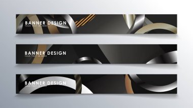 Daire arka planlı dikdörtgen bir afiş ayarlayın. nötr renk gradyanı