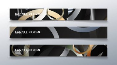 Daire arka planlı dikdörtgen bir afiş ayarlayın. nötr renk gradyanı