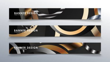 Daire arka planlı dikdörtgen bir afiş ayarlayın. nötr renk gradyanı