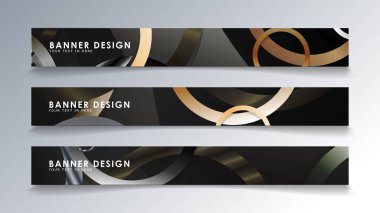 Daire arka planlı dikdörtgen bir afiş ayarlayın. nötr renk gradyanı