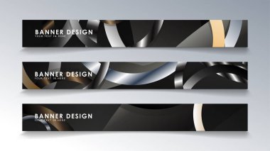 Daire arka planlı dikdörtgen bir afiş ayarlayın. nötr renk gradyanı