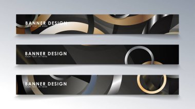 Daire arka planlı dikdörtgen bir afiş ayarlayın. nötr renk gradyanı