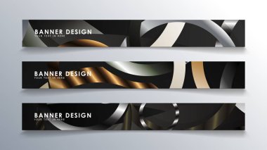 Daire arka planlı dikdörtgen bir afiş ayarlayın. nötr renk gradyanı