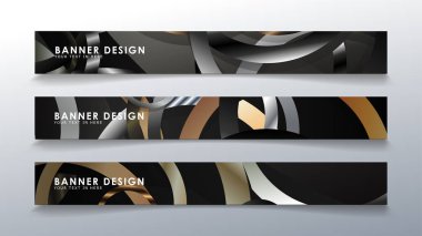 Daire arka planlı dikdörtgen bir afiş ayarlayın. nötr renk gradyanı