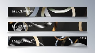 Daire arka planlı dikdörtgen bir afiş ayarlayın. nötr renk gradyanı