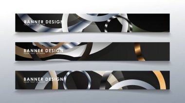 Daire arka planlı dikdörtgen bir afiş ayarlayın. nötr renk gradyanı