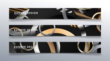 Daire arka planlı dikdörtgen bir afiş ayarlayın. nötr renk gradyanı