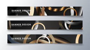 Daire arka planlı dikdörtgen bir afiş ayarlayın. nötr renk gradyanı