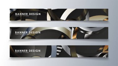 Daire arka planlı dikdörtgen bir afiş ayarlayın. nötr renk gradyanı