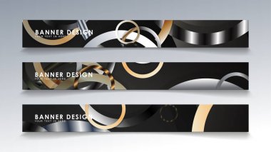 Daire arka planlı dikdörtgen bir afiş ayarlayın. nötr renk gradyanı