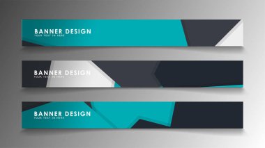 Arka plan afiş şablonlar kümesi. Poligonal arka plan ile modern vektör afiş.