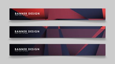 Kırmızı siyah geometrik degrade arka planlarile soyut dikdörtgen vektör afiş. tasarım şablonları. gelecek Poster şablonu tasarımı