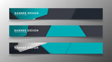 Arka plan afiş şablonlar kümesi. Poligonal arka plan ile modern vektör afiş.