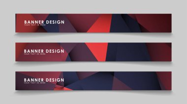 Kırmızı siyah geometrik degrade arka planlarile soyut dikdörtgen vektör afiş. tasarım şablonları. gelecek Poster şablonu tasarımı