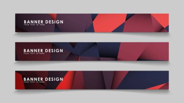 Kırmızı siyah geometrik degrade arka planlarile soyut dikdörtgen vektör afiş. tasarım şablonları. gelecek Poster şablonu tasarımı