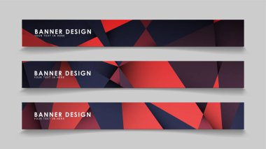 Kırmızı siyah geometrik degrade arka planlarile soyut dikdörtgen vektör afiş. tasarım şablonları. gelecek Poster şablonu tasarımı