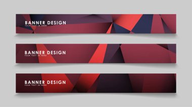 Kırmızı siyah geometrik degrade arka planlarile soyut dikdörtgen vektör afiş. tasarım şablonları. gelecek Poster şablonu tasarımı