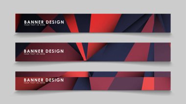 Kırmızı siyah geometrik degrade arka planlarile soyut dikdörtgen vektör afiş. tasarım şablonları. gelecek Poster şablonu tasarımı