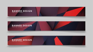 Kırmızı siyah geometrik degrade arka planlarile soyut dikdörtgen vektör afiş. tasarım şablonları. gelecek Poster şablonu tasarımı