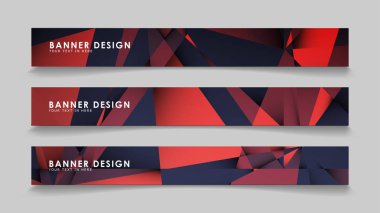 Kırmızı siyah geometrik degrade arka planlarile soyut dikdörtgen vektör afiş. tasarım şablonları. gelecek Poster şablonu tasarımı