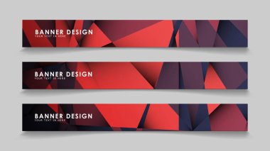 Kırmızı siyah geometrik degrade arka planlarile soyut dikdörtgen vektör afiş. tasarım şablonları. gelecek Poster şablonu tasarımı