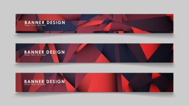 Kırmızı siyah geometrik degrade arka planlarile soyut dikdörtgen vektör afiş. tasarım şablonları. gelecek Poster şablonu tasarımı