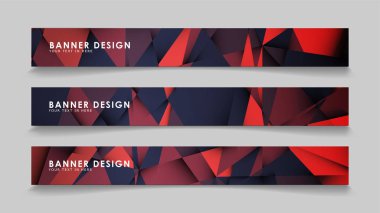 Kırmızı siyah geometrik degrade arka planlarile soyut dikdörtgen vektör afiş. tasarım şablonları. gelecek Poster şablonu tasarımı