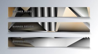 Metal geometrik degrade renklerin bir arka plan ile soyut dikdörtgen vektör afiş. tasarım şablonu. gelecek Poster şablonu tasarımı