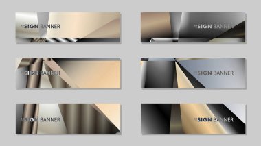 Metal geometrik degrade renklerin bir arka plan ile soyut dikdörtgen vektör afiş. tasarım şablonu. gelecek Poster şablonu tasarımı