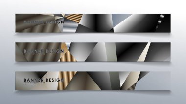 Metal geometrik degrade renklerin bir arka plan ile soyut dikdörtgen vektör afiş. tasarım şablonu. gelecek Poster şablonu tasarımı