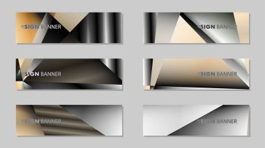 Metal geometrik degrade renklerin bir arka plan ile soyut dikdörtgen vektör afiş. tasarım şablonu. gelecek Poster şablonu tasarımı