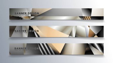 Metal geometrik degrade renklerin bir arka plan ile soyut dikdörtgen vektör afiş. tasarım şablonu. gelecek Poster şablonu tasarımı