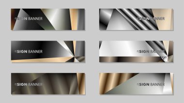 Metal geometrik degrade renklerin bir arka plan ile soyut dikdörtgen vektör afiş. tasarım şablonu. gelecek Poster şablonu tasarımı