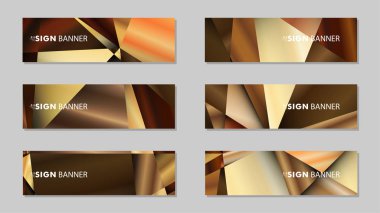 Lüks geometrik degrade arka planlarile soyut dikdörtgen vektör afiş . tasarım şablonları. gelecek Poster şablonu tasarımı