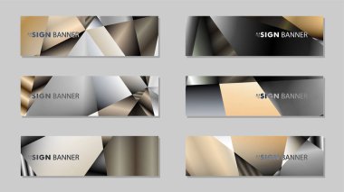 Metal geometrik degrade renklerin bir arka plan ile soyut dikdörtgen vektör afiş. tasarım şablonu. gelecek Poster şablonu tasarımı