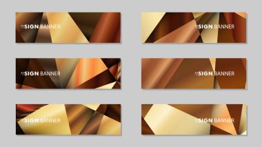 Lüks geometrik degrade arka planlarile soyut dikdörtgen vektör afiş . tasarım şablonları. gelecek Poster şablonu tasarımı