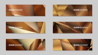 Lüks geometrik degrade arka planlarile soyut dikdörtgen vektör afiş . tasarım şablonları. gelecek Poster şablonu tasarımı