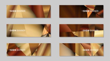 Lüks geometrik degrade arka planlarile soyut dikdörtgen vektör afiş . tasarım şablonları. gelecek Poster şablonu tasarımı